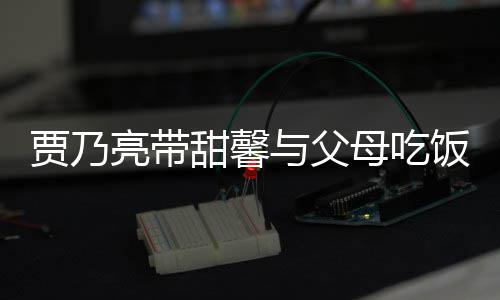 母吃与父依不甜馨抱孙女依饭 贾乃亮带离别时拥舍